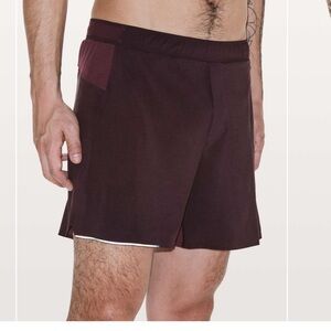 Lululemon Surge Shorts 6” lined Dark Adobe